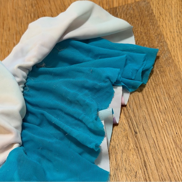 Ruffle Butts 6 Pink and Blue Bikini Set - Picture 9 of 9